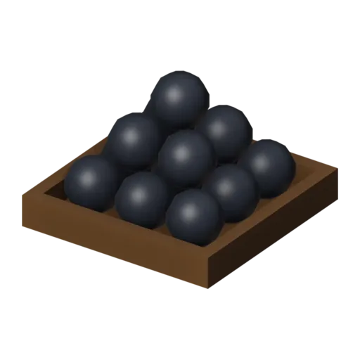 Cannonballs, 3D model