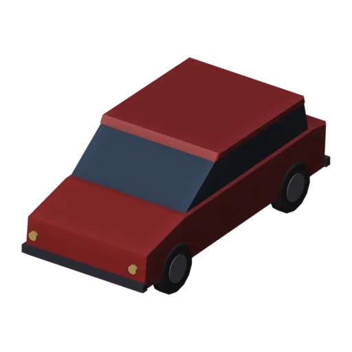 Voiture, modèle 3D