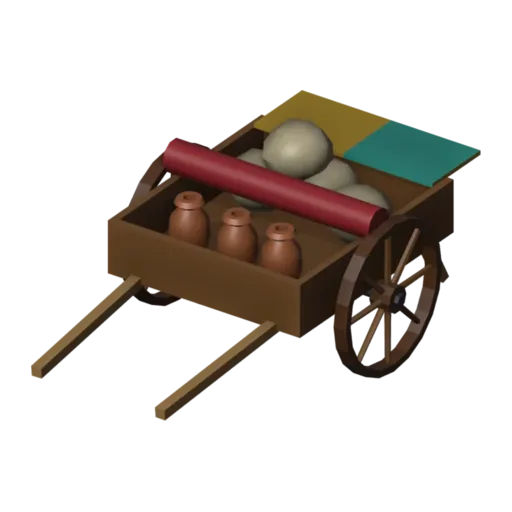 Trade cart, 3D model