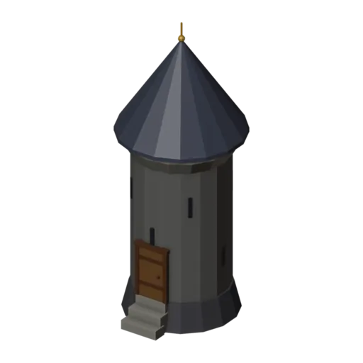 Torre redonda, modelo 3D