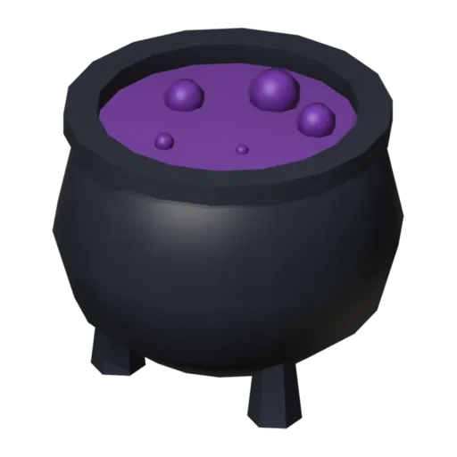 Witch cauldron, 3D model
