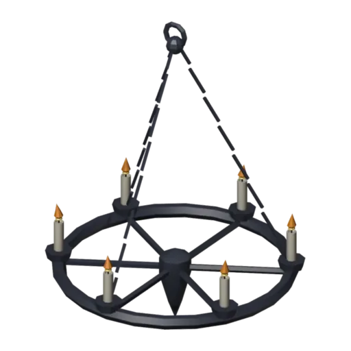 Candelabro de techo, modelo 3D