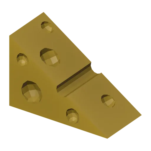 Cheese wedge, 3D model
