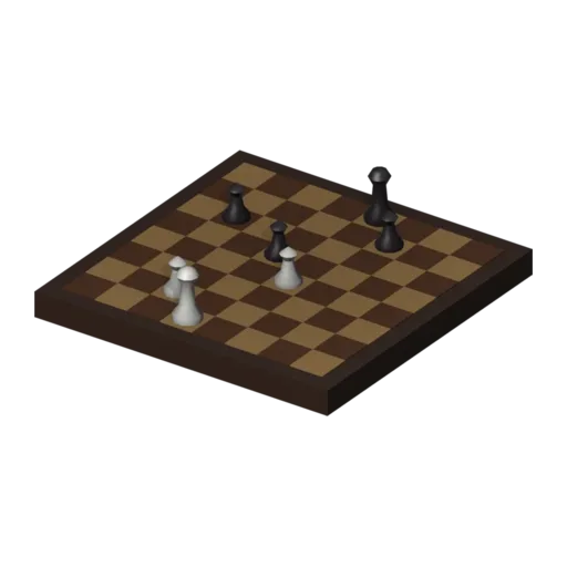 Chess board, 3D model