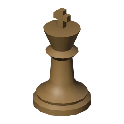 Chess king, 3D model