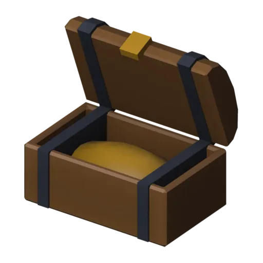 Treasure chest, 3D model