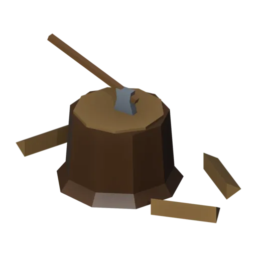 Chopping block, 3D model