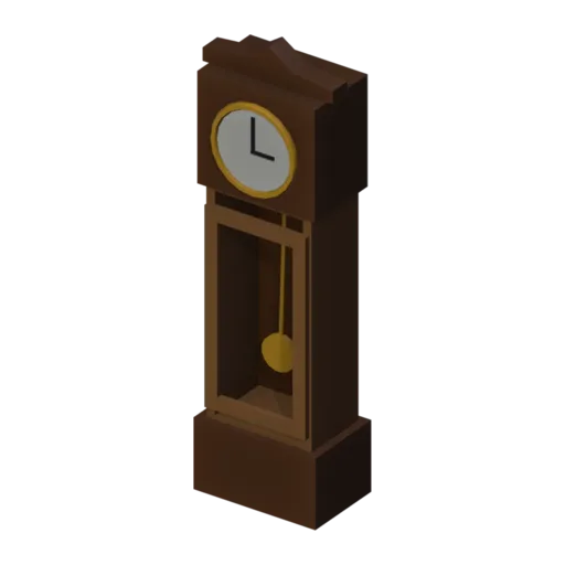 Grandfather clock, 3D model