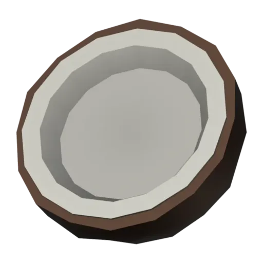 Coconut, 3D model
