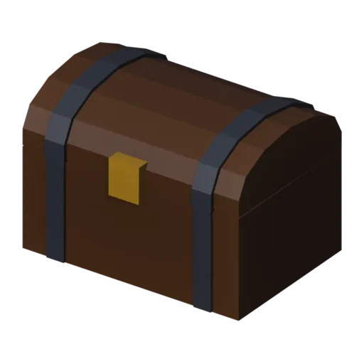 Coin chest, 3D model