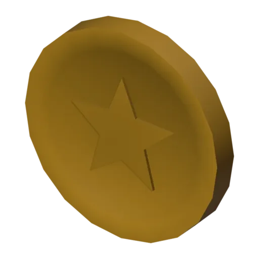 Gold coin, 3D model