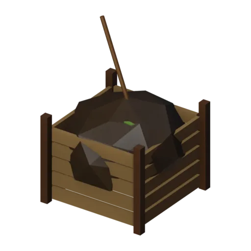 Compost heap, 3D model