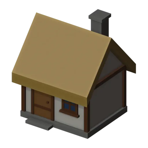 Cottage, 3D model
