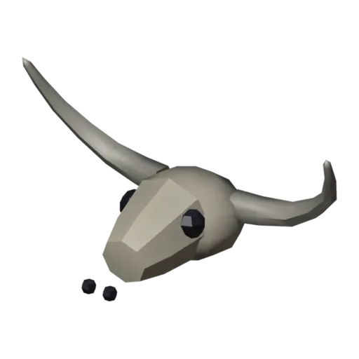 Cow skull, 3D model