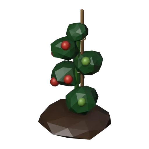 Tomato plant, 3D model