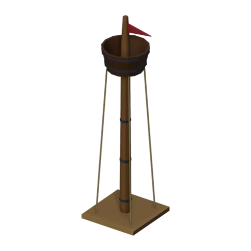 Crow's nest, 3D model