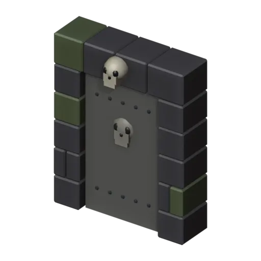 Crypt door, 3D model