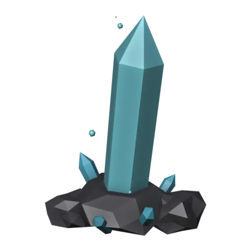 Giant crystal, 3D model