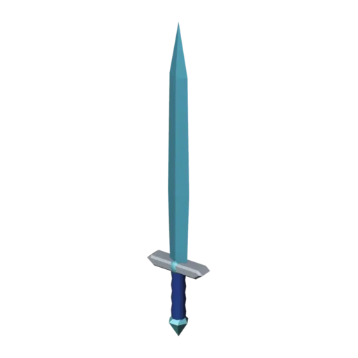 Crystal sword, 3D model