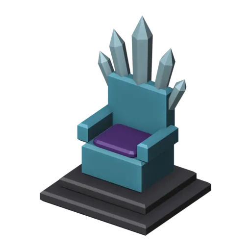Crystal throne, 3D model