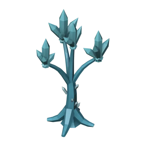 Crystal tree, 3D model