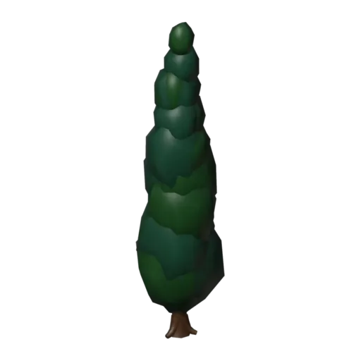 Cyprès, modèle 3D