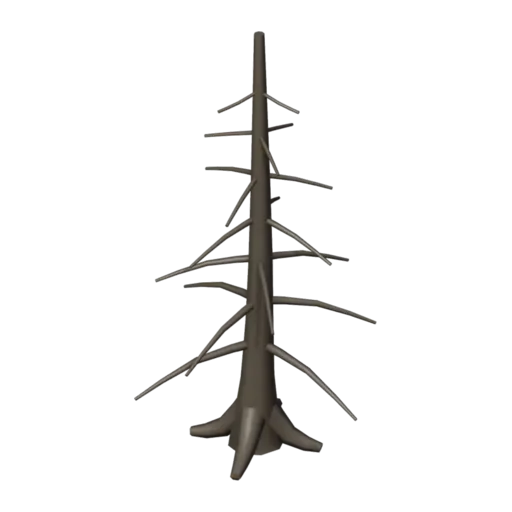 Dead pine, 3D model