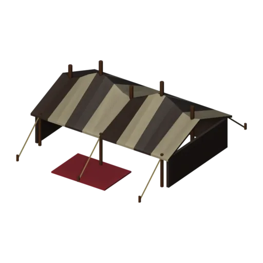 Bedouin tent, 3D model