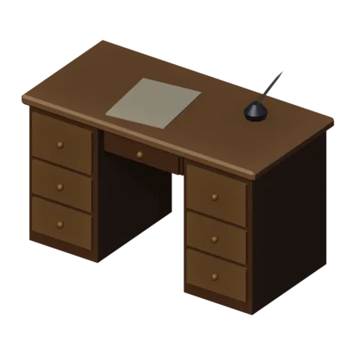 Writing desk, 3D model