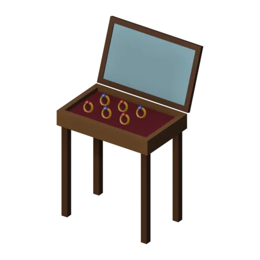 Display case, 3D model