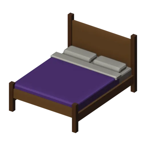 Double bed, 3D model