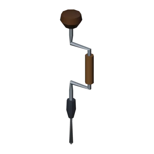 Hand drill, 3D model