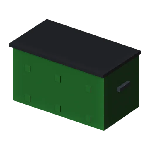 Contenedor de escombros, modelo 3D