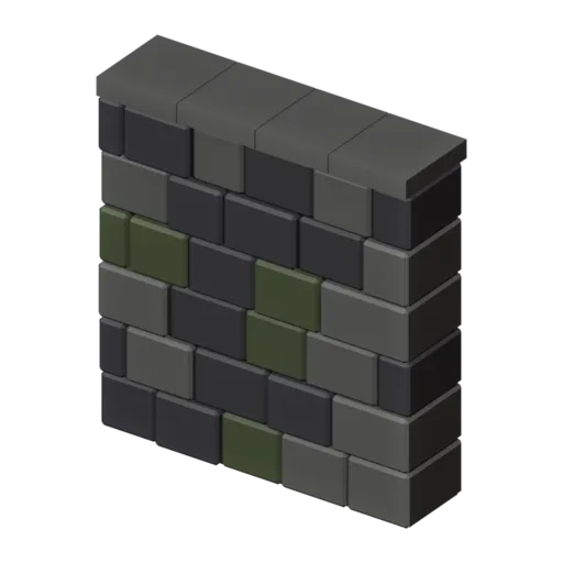 Dungeon wall, 3D model