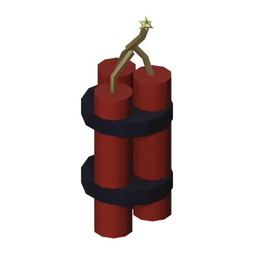Dynamite, 3D model