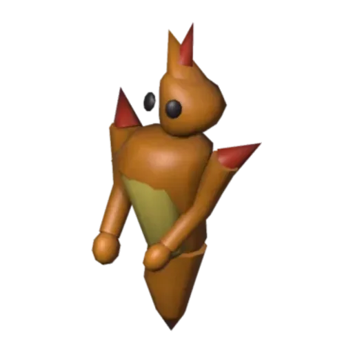 Fire elemental, 3D model