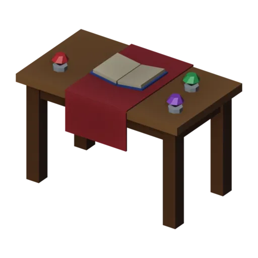 Enchanting table, 3D model