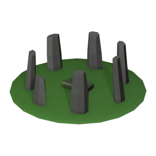 Stone circle, 3D model