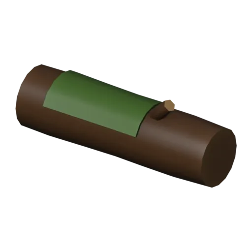Fallen log, 3D model