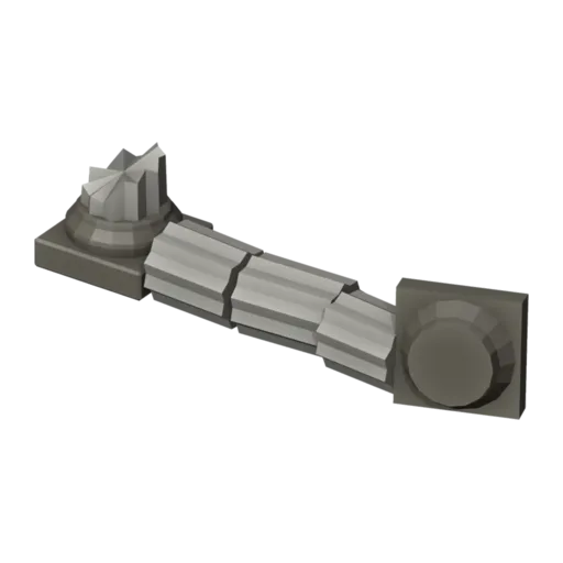 Fallen column, 3D model