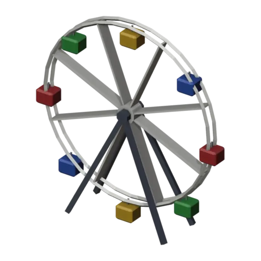 Ferris wheel, 3D model