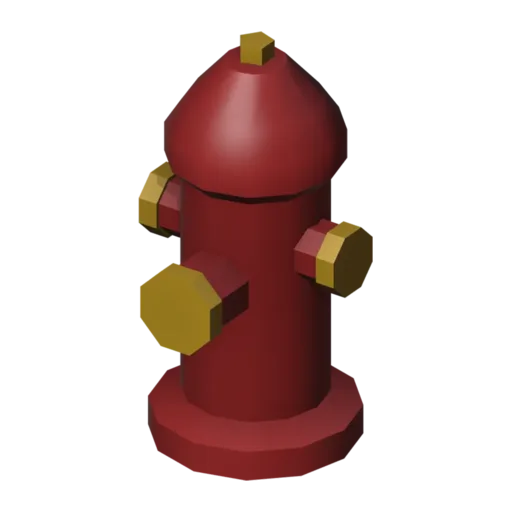 Hidrante, modelo 3D