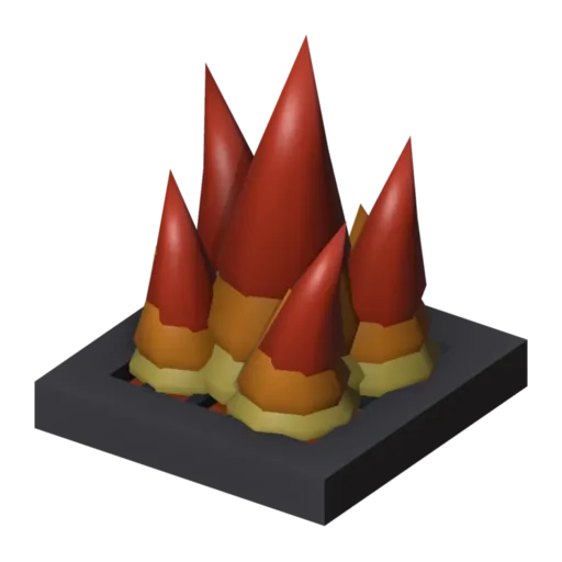 Respiradero de fuego, modelo 3D