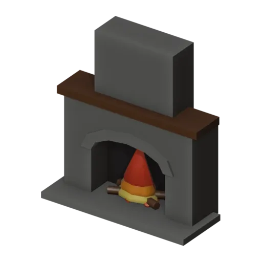Fireplace, 3D model