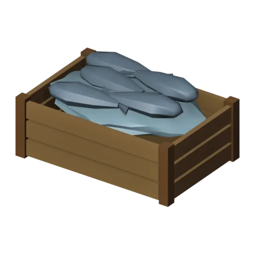 Caja de pescado, modelo 3D