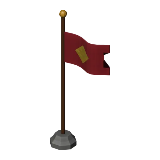 Bandera, modelo 3D