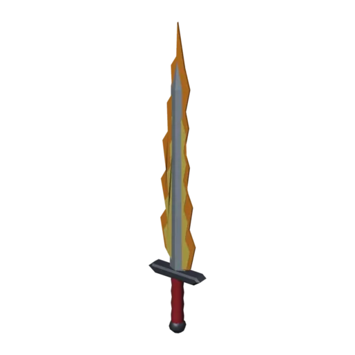 Espada de llamas, modelo 3D