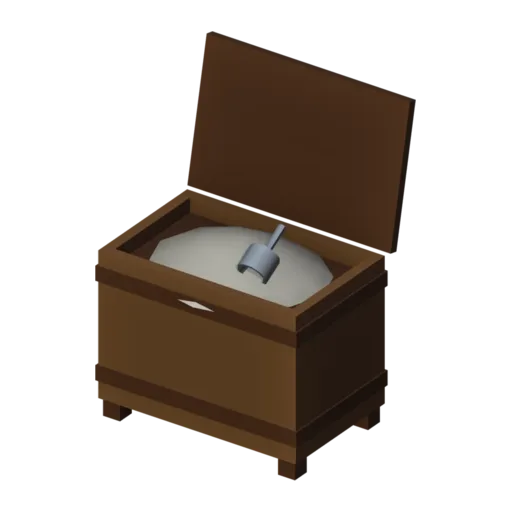 Flour bin, 3D model