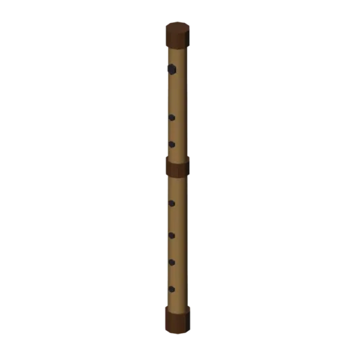 Flute, 3D model
