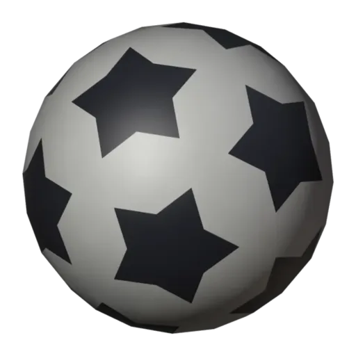 Bola de futebol, modelo 3D
